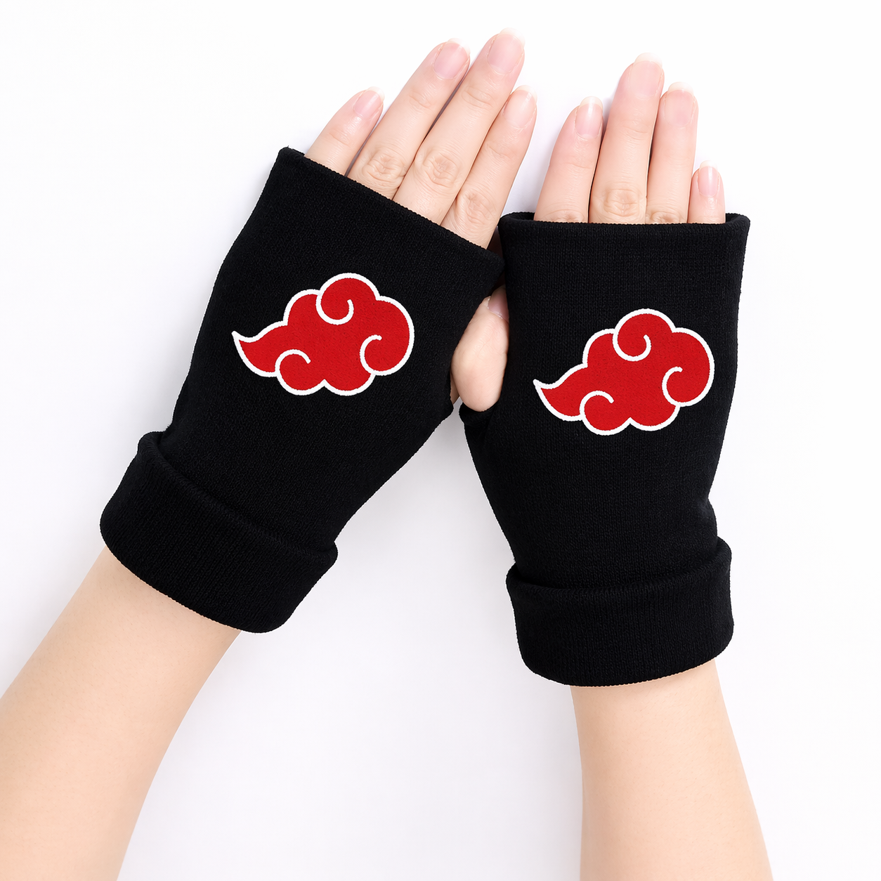 Anime Fashion Cosplay Black Gloves