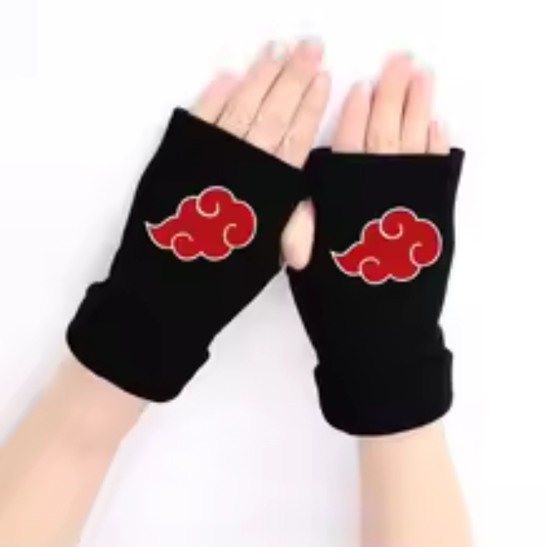 Anime Fashion Cosplay Black Gloves